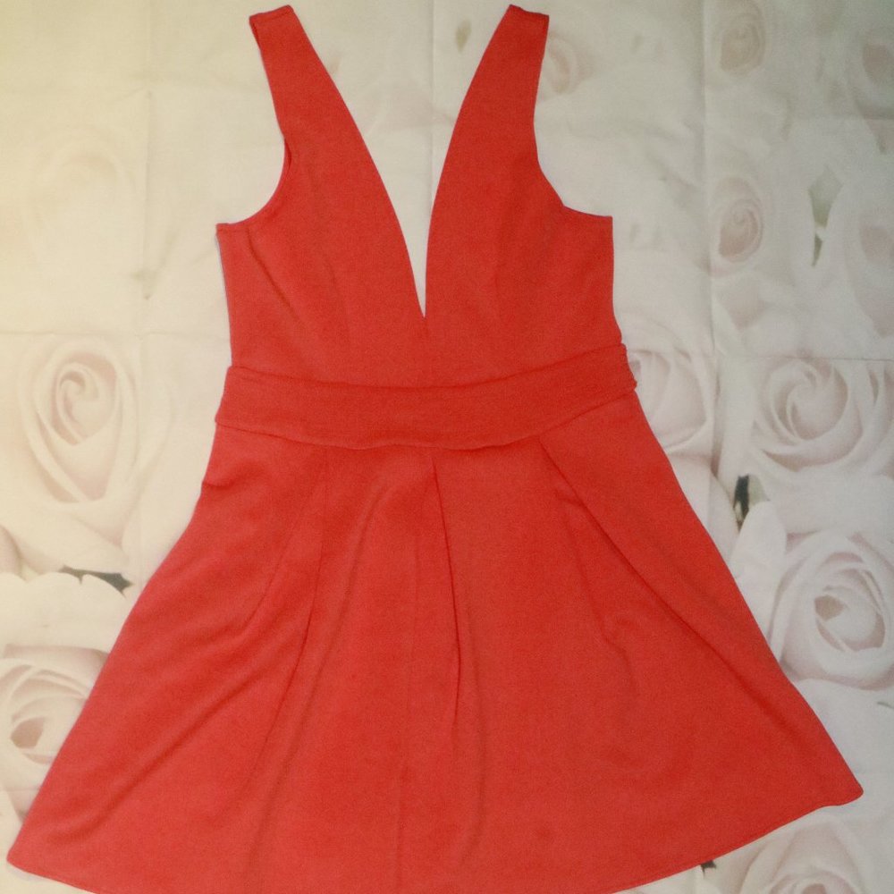 Orange Skater Dress
